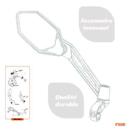 Inwis - Rétroviseur trottinette électrique et vélo (ref:T03LS)